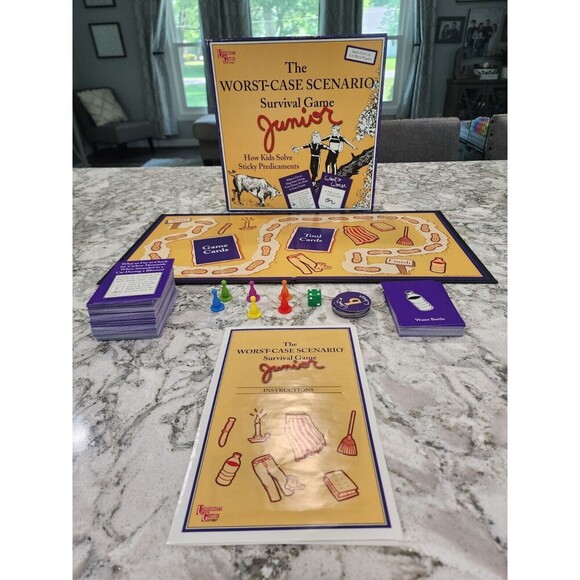 The Worst Case Scenario Survival Game Junior Edition Board Game 2003 Age 8+ 2+ - Picture 1 of 4